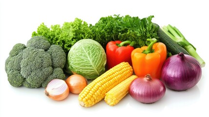 Colorful Medley of Fresh Vegetables
