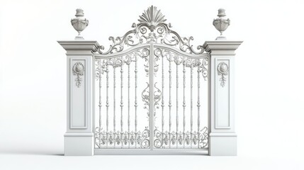 Fototapeta premium Ornate Decorative Gate Design for Visual Appeal