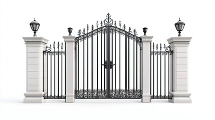 Elegant Artistic View of Detailed Gate Design