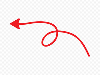 wavy curved Long arrow icon. long line arrow vector. flat style Arrow symbol. arrow on a white background. vector illustration.