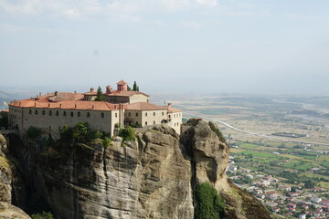 One of six Byzantine monasteries at UNESCO World Heritage Site, Meteora Greece. 
