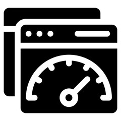Browser Gauge Icon Element For Design