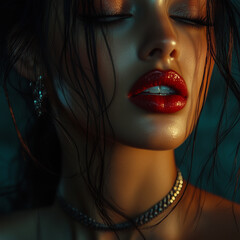 Woman close up portrait