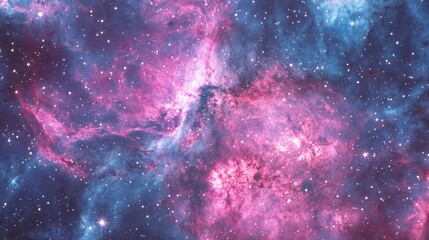Cosmic Dreams: Purple Nebula Universe