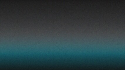 Obraz premium Cyan blue grainy banner background noisy color gradient dark texture poster header cover backdrop design