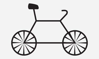 Fototapeta premium Bicycle icon. Bike icon vector illustration.