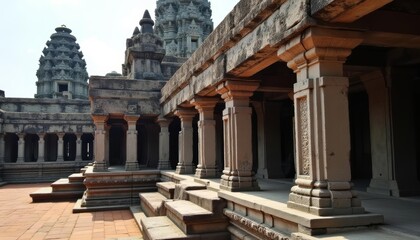 Obraz premium Ancient architectural beauty under the sun
