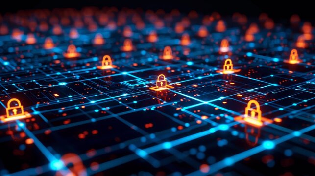 Cyber Security Digital Interface with Locked Data Files and Encrypted Protection