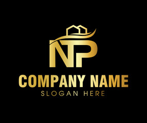 Vector NP logo associated with houses and real estate © ThuongDesign