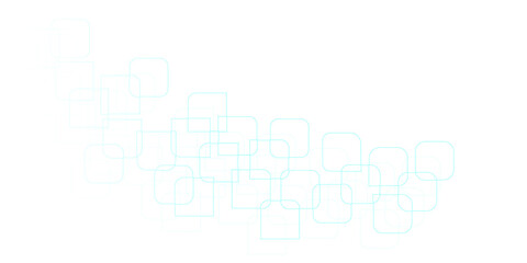 Fototapeta premium Modern abstract white square shape background. Simple square lines overlay texture. Clean minimal style. Connected geometric lines graphic template 