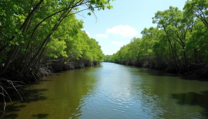  Tranquil river journey through lush forest