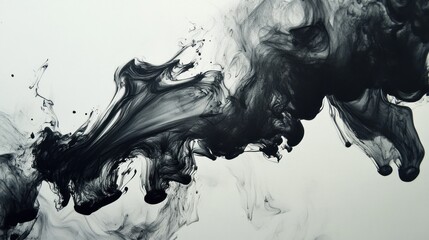 Fototapeta premium Enigmatic waves of dark obsidian smoke for moody visuals, Obsidian, Smoke, Dark, Enigmatic, Waves, Moody, Mysterious 