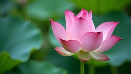 Obraz premium Pink Lotus Blossom in Bloom