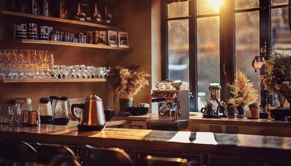 Stylish coffee shops are popular meeting spots.  