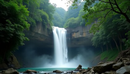  Epic Waterfall in the Heart of Nature