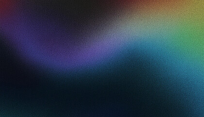 Obraz premium Abstract Colorful Grainy Gradient on Dark Background with Vibrant Hues
