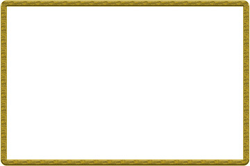 Elegant rectangular golden frame with a luxurious design, featuring horizontal orientation and sleek edges, perfect for sophisticated decor or web presentations.	