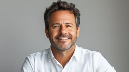 Obraz premium Confident Businessman Smiling Portrait