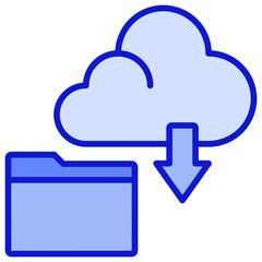 Obraz premium Cloud Download Icon
