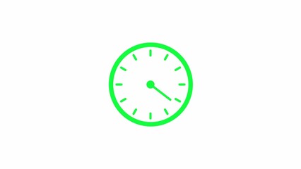 Fototapeta premium moving arrows in 12 hour loop. Simple clock icon . Clock Counting Down 12 Hour Day Fast Speed