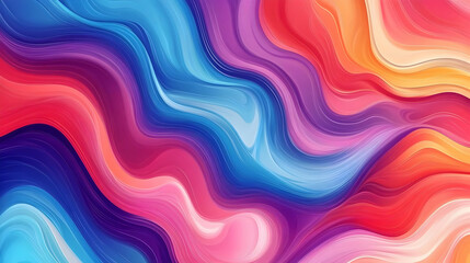 Fototapeta premium Colorful Abstract Wavy Background Design