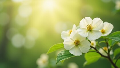 Obraz premium Blooming beauty in the suns embrace