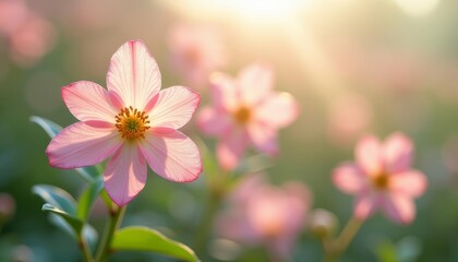Obraz premium Blooming beauty in the suns embrace