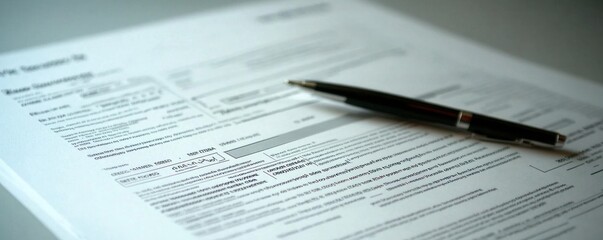 Black pen on a white paper document with text and numbers.