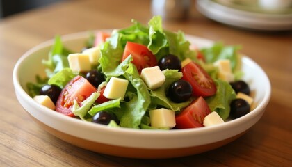  Fresh and vibrant salad ready to be savored
