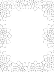 All these designs are hand-drawn and unique 
Flower Border is a Beautiful black-and-white illustration for aadult coloring book,
This is a printable Beautiful Zentangle Coloring page for KDP Interior,
