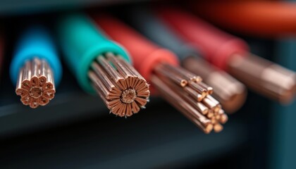  A collection of copper wires ready for use