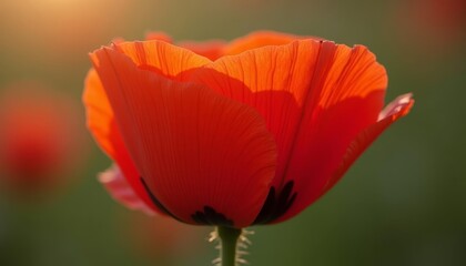 Fototapeta premium Vibrant bloom in natures palette