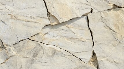 Close-up of a cracked and weathered stone surface with a natural, rough texture.