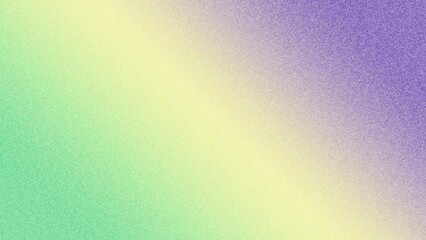 Beautiful Green, Yellow, and Purple Gradient Background with Gentle Noise Effect – Perfect for Design, Social Media Content, and Adding Unique, Artistic Depth