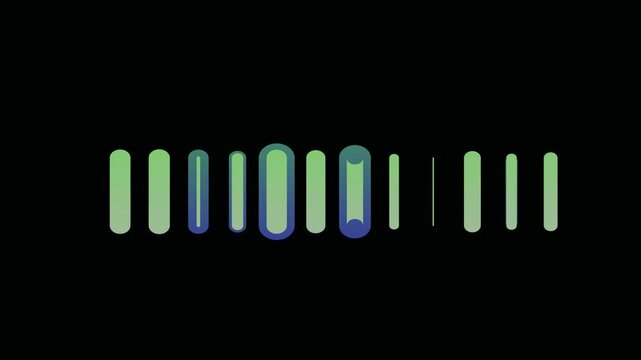 beat audio spectrum rythmic music in dark background color.