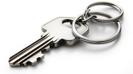 Key and house model, real estate concept