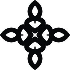 Real Flower Mandala Circular Pattern in Form of Mandala With Flower for Henna, Mehndi, Tattoo, Decoration Decorative Ornament in Ethnic Oriental Style.