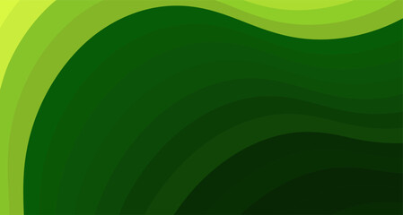 Abstract green wave pattern with shades of green.