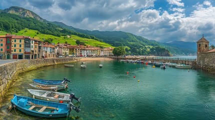 Fototapeta premium Beach Landscape with Blue Sky