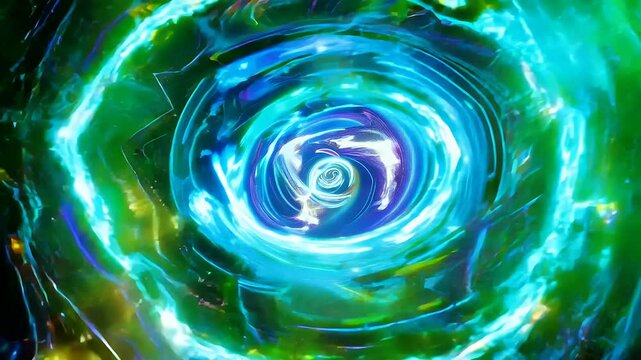 abstract hyperspace tunnel animation that transports time space scifi interstellar travel wormhole featuring mesmerizing vortex simulates teleportation velocity