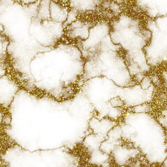 Gold and White Marble Texture with Glitter Effect – Glamorous Abstract Background for Digital and Print Designs