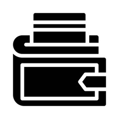 Wallet glyph icon