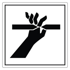 Break it with Hand Symbol for Illustration