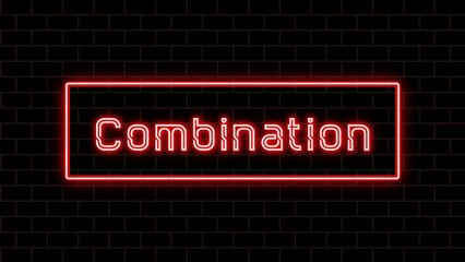 Combination のネオン文字