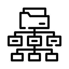 Data Flow line icon