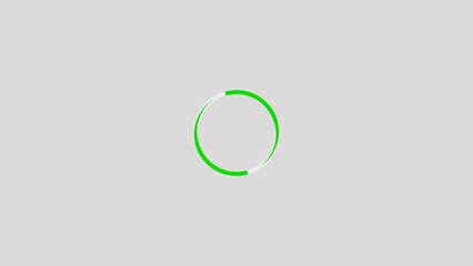 Abstract circle frame loading icon background 4k illustration.