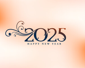 Obraz premium elegant 2025 new year background with social media post