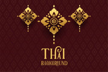 elegant diamond shape pattern thai background