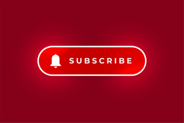 red subscribe button icon for web app