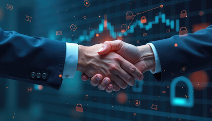 Hyper-Realistic Digital Handshake: Secure Online Transactions with Blockchain & Holographic Graphs